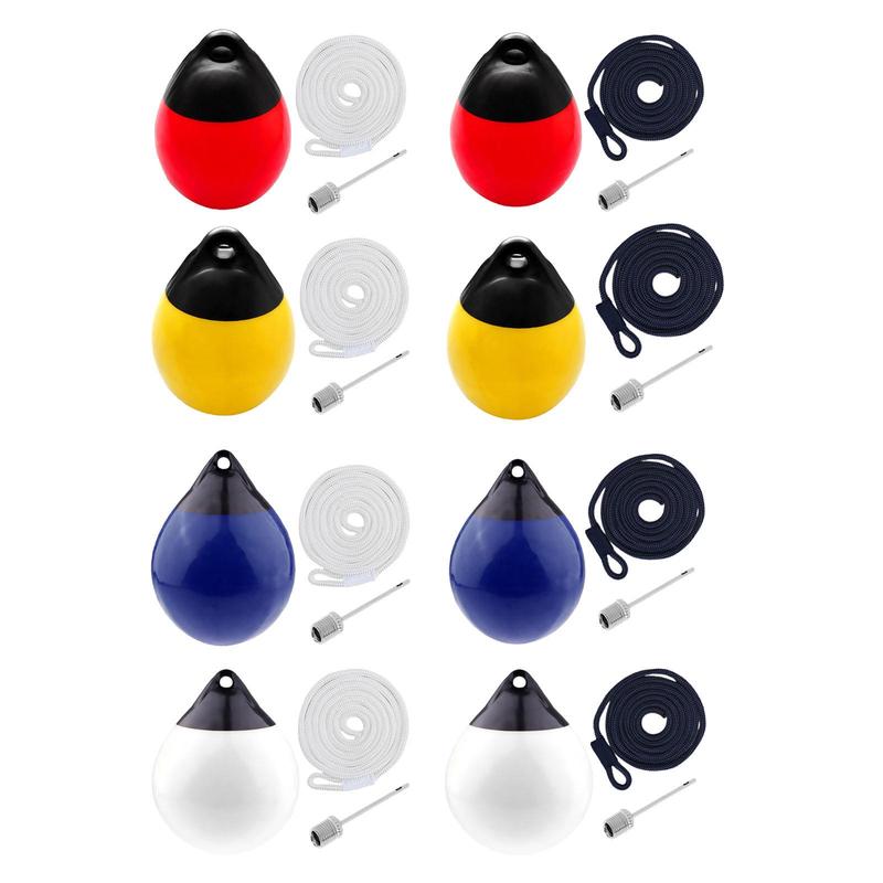 Boat Fender Ball Inflatable with Inflatable Pin Anti Collision Anchor Buoy for Pontoon Boat Boat Dock Sailboats Yacht Fishing