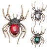 Retro-Spinnen-Brosche für Damen, Kunstkristall-Strassstein-Statement-Insekten-Anzug-Mantel-Brosche, Anstecknadel, Halloween-Kostüm-Accessoires, Schmuck, Geschenk