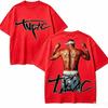 Hot Rapper Tupac Shakur Graphics Print T-shirt Men Women Hip Hop Streetwear T-shirt Casual Loose Short Sleeve Crew Neck Summer Tops