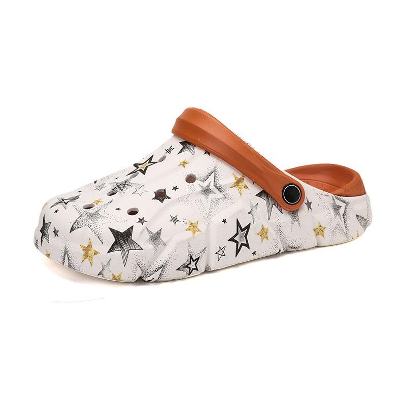 Men's Hole Shoes Non-slip and Deodorant Outer Wear Thick-soled Wear-resistant Summer Trend Beach Dual-purpose Men's Cool Slippers