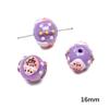 Acrylic Three-Dimensional Painted Beads Cartoon Colorful Hand-Painted Beads DIY Bracelet Mobile Phone Chain Accessories Fashion Handmade