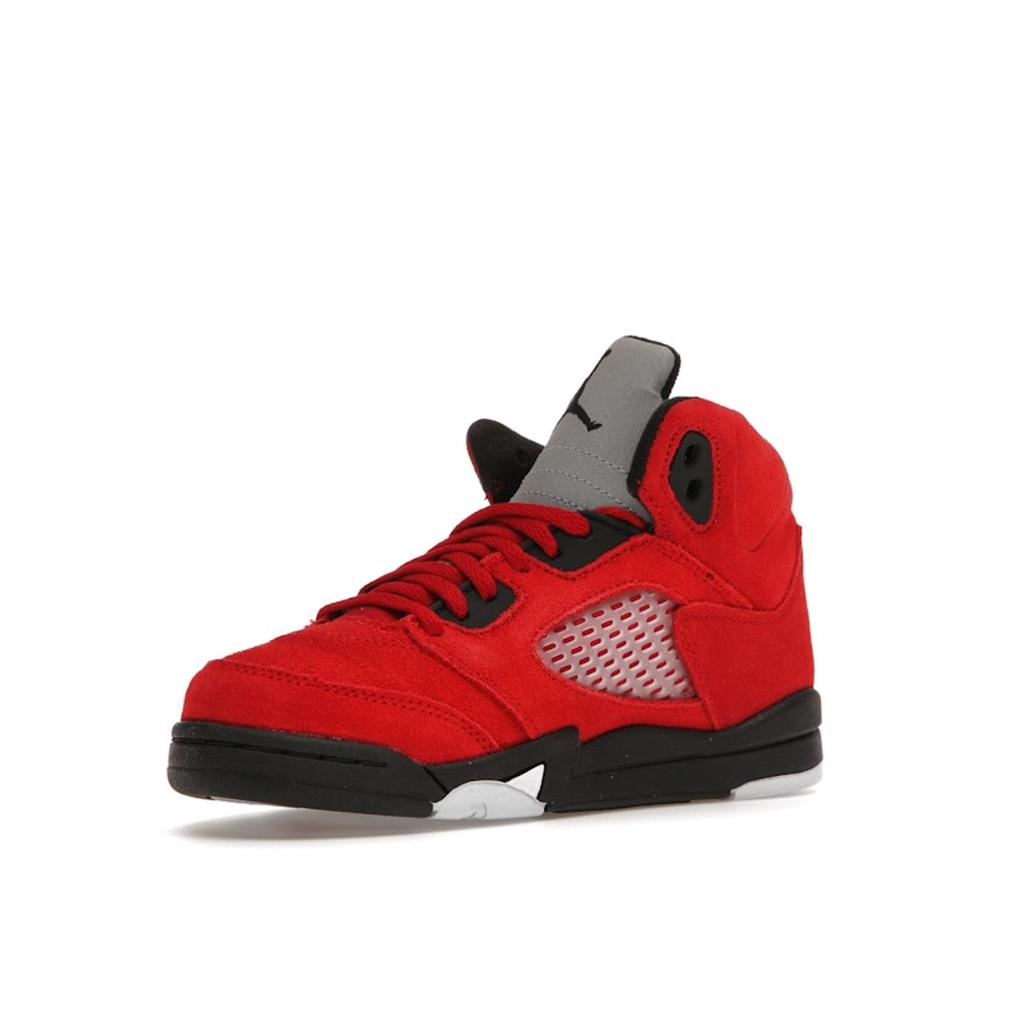 Air Jordan 5 Retro PS Raging Bull 2021 Kids Sneakers Red Varsity-Red Black 440889-600