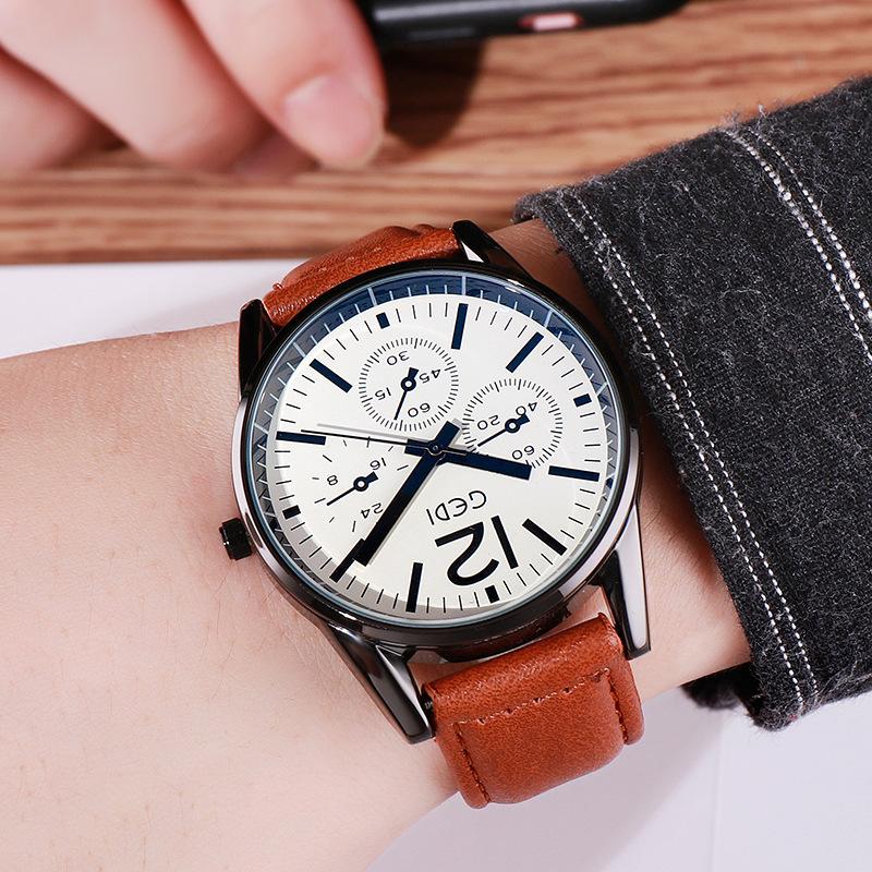 Fashion Belt Men'S Watch Simple Casual Waterproof Men'S Watch