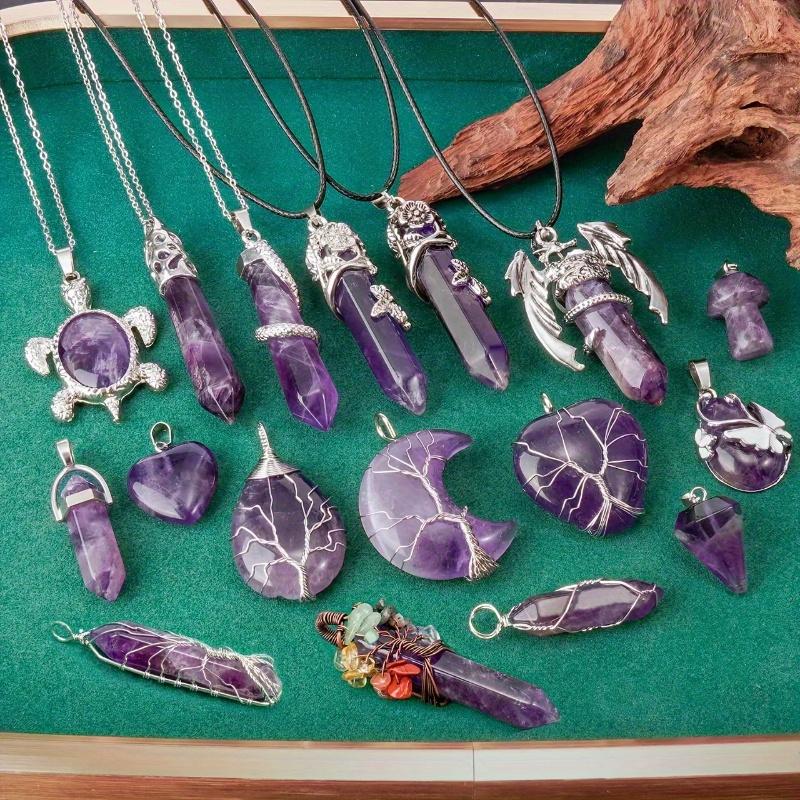 Collar Colgante Árbol De La Vida Con Piedras Reiki Y Chakras - Cristales Naturales Envueltos En Alambre, 20 Pulgadas