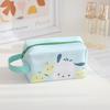 Head Pochacco Polka Dots Pu Travel Storage Bag For Cosmetics And Use Stationery
