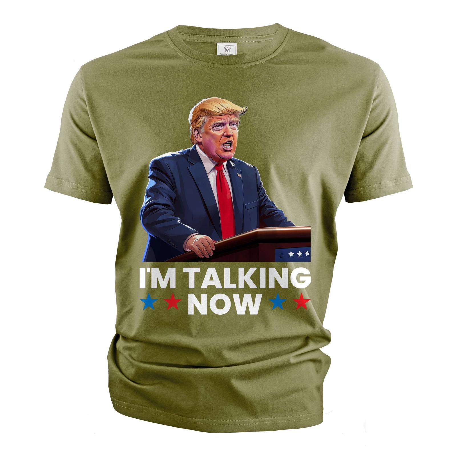 Men s I m Talking Now Tshirt Donald Trump Saying TShirt Trump Debates Shirts S разноцветный