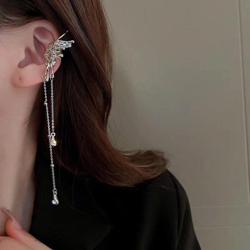 Non-Piercing Liquid Tassel Metal Ear Cuff Hook Earrings - Cold Style