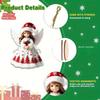 Christmas Tree Angel Ornaments 18 Pieces 2D Flat Festive Decor Cute Colorful Angel Pendant For Holiday Home Window Wall Door