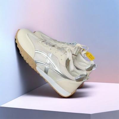 Mesh atmungsaktive Damen neue Sommer flachsohlige Studenten Schnür-Casual-Sportschuhe