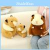 Plush Guinea Pig Toy Sitting Cavy Doll Stuffed Animal Cartoon Home Gift Decor