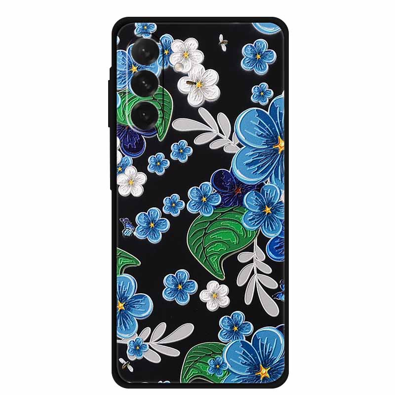 For Samsung Galaxy A56 5G Case 3D Relief Silicone Emboss Soft Protective Covers for Galaxy A26 / A36 / A56 Phone Back Cases A 56