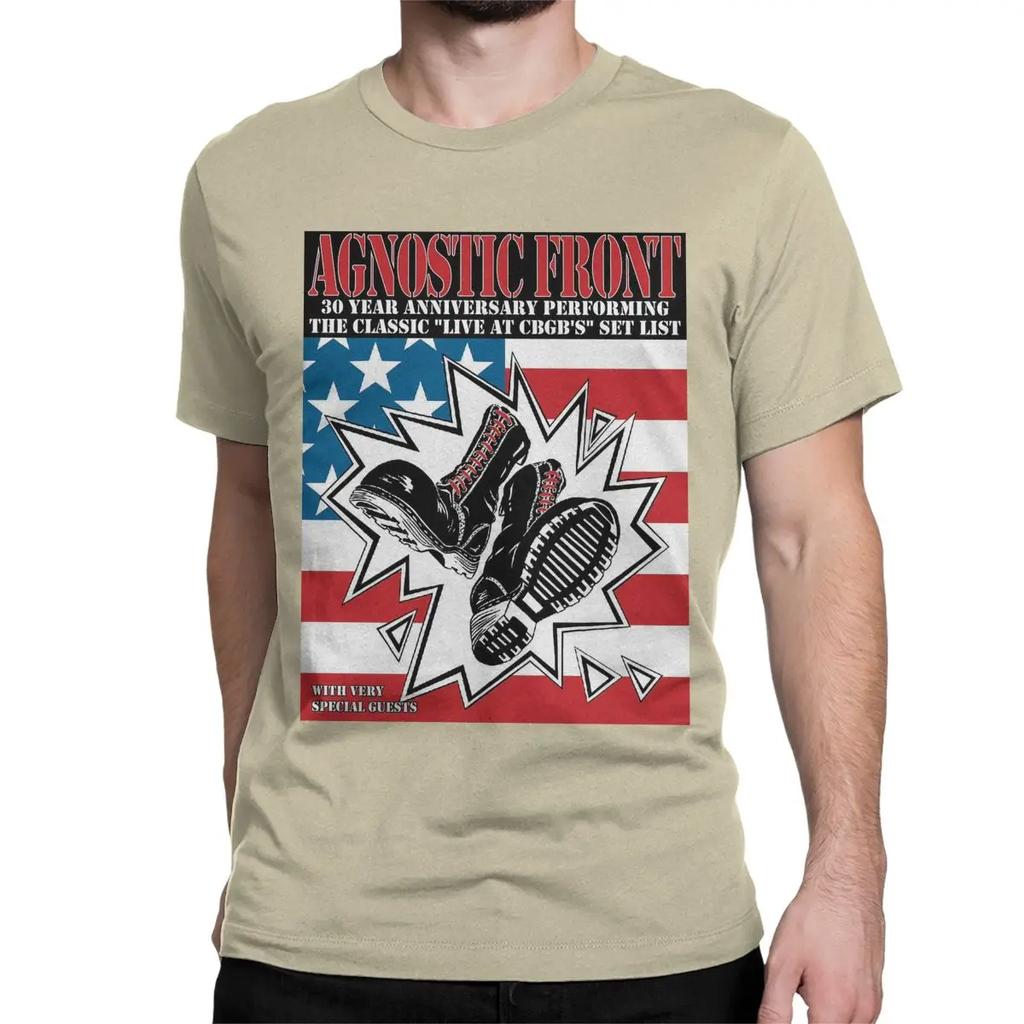 American Hardcore Punk Band Rock SKINHEAD BOOTS T-Shirts for Men Women Agnostic Front Humorous Cotton Tees  T Shirt Gift Clothes