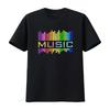 Retro 80s Colorful Pixel Equalizer Music Casual Streetwear T Shirt Vintage Versatile Breathable Designer Clothes Homme