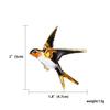 Rinhoo Enamel Flying Hummingbird Brooch Pins Women Animal Little Birds Tree Branch Eagle Rhinestone Badge Party Gifts Jewelry