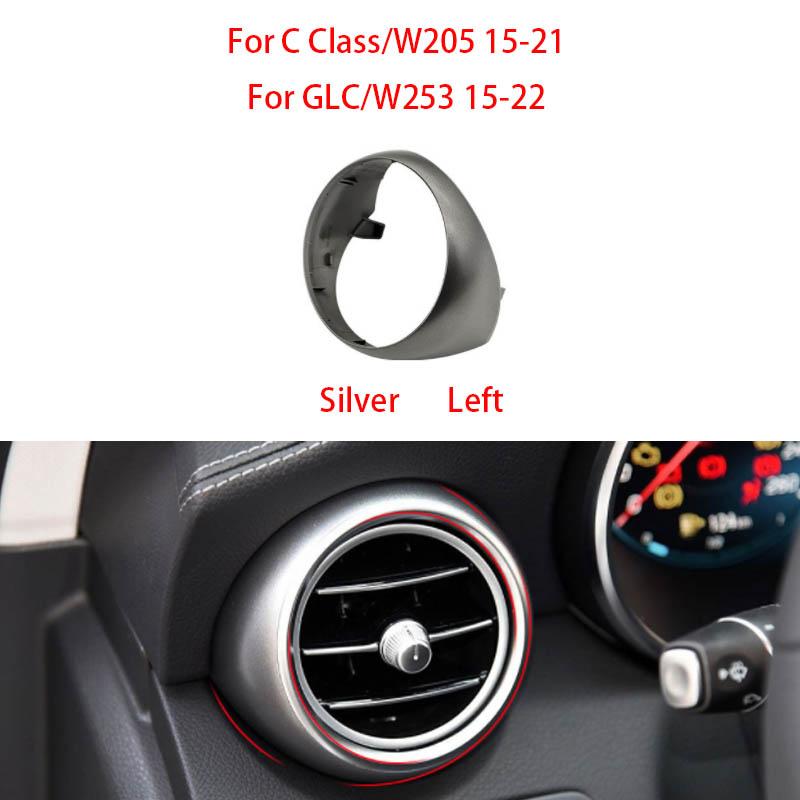 For Mercedes W205 W253 Car AC Vent Grille Air Conditioning Outer Ring Outer Frame Cover For Benz C GLC Class C180 C200 GLC300