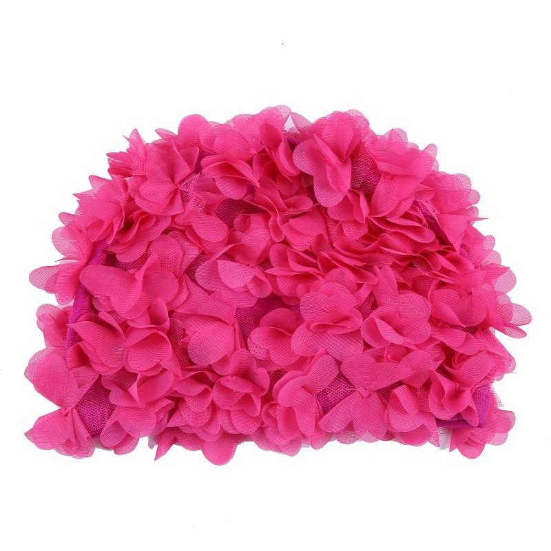 Floral Vintage Ladies Woman Swim Cap 