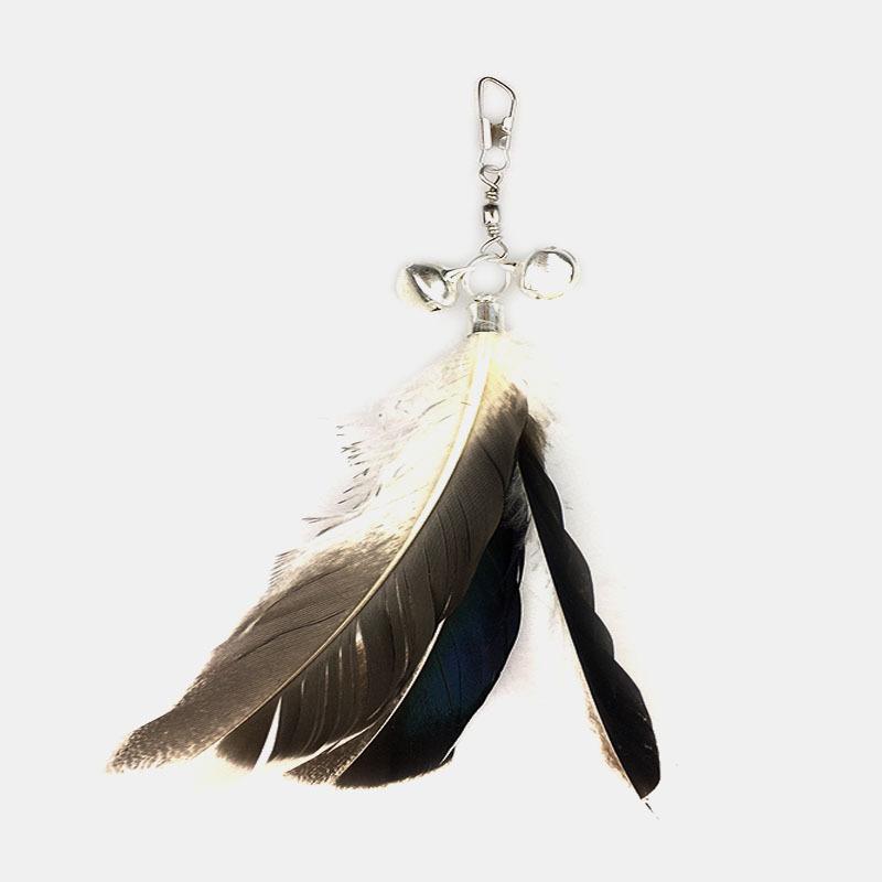 Cat Teaser Stick Replacement Head Bite-Resistant Feather Belt Bell Cat Toy Set Pet Supplies Kitten Relief Bite-Resistant Fang