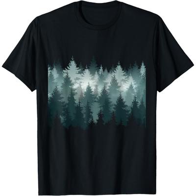 Trees Nature Mountains Adventure Outdoor Wildlife Forest T-Shirt(3)