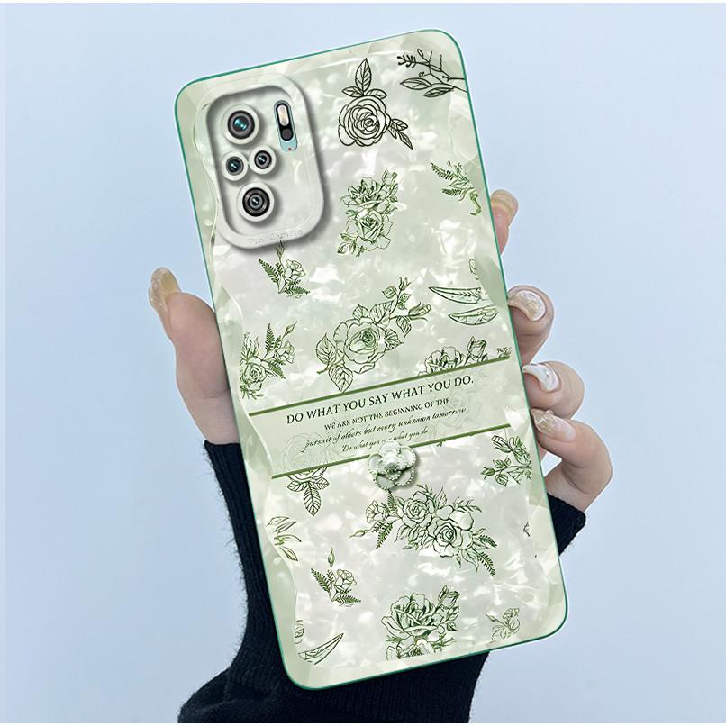 For Xiaomi Poco M5s Phone Case PocoM5s Cover Fashion Simplicity Butterfly Floral Soft Liquid Silicone Shell For Poco M 5s Fundas