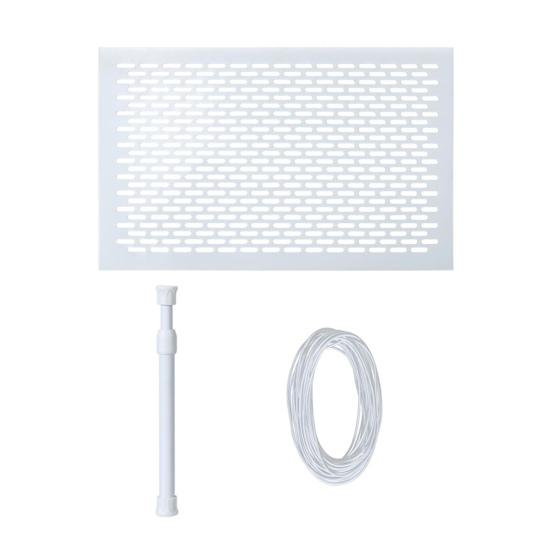 Yousheng Pool Skimmer Guard Kit Leaf Skimmer Protective Shield Spring Action Net System Prevents Debris Blockage Skimmer Mesh Board for Above Ground