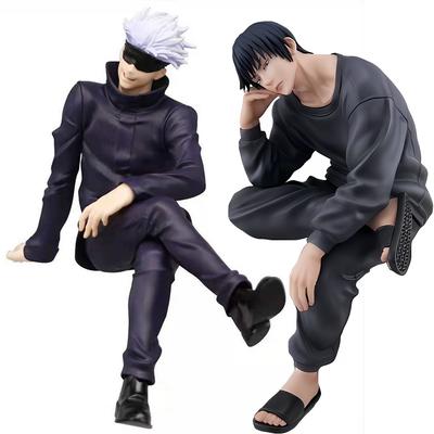 Figurină anime JJK Gojo Satoru Fushiguro Toji model poziție șezând figurină de acțiune Decorațiune birou calculator accesoriu mașină colecție cadou