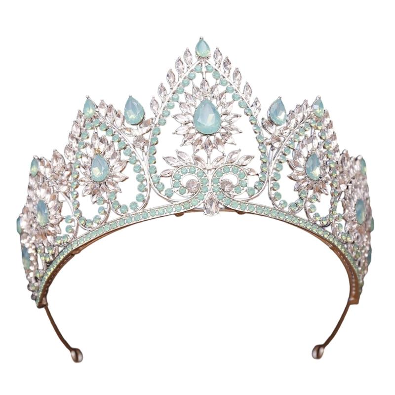 Bandeaux de Fête Élégants Couronnes Serre-tête pour Anniversaire Mariage Diadème de Reine pour Filles Spectacle Scène Costume