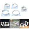 Air Vent Duct Connector Flange Straight Ventilation Pipe Plastic Ducting Tools Square Bottom Joint Air Conditioning Vent Adapter