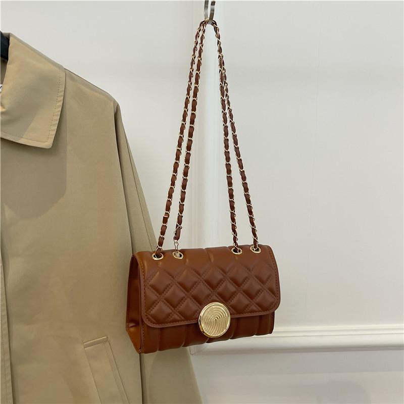 This Year's Popular Small Bag Women's 2025 Four Seasons New Fashion Casual Shoulder Messenger Bag Casual Chain Shoulder Bag