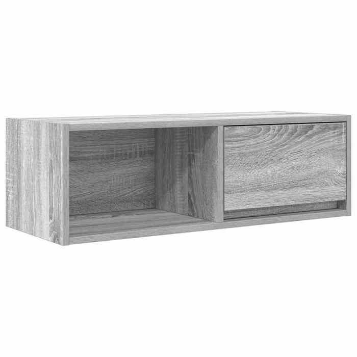 VidaXL TV Cabinet Sonoma Grey 80x31x25.5 Cm Engineered Wood, TV Stand, Hi-fi Cabinet, Entertainment Center, TV Buffet, 861464