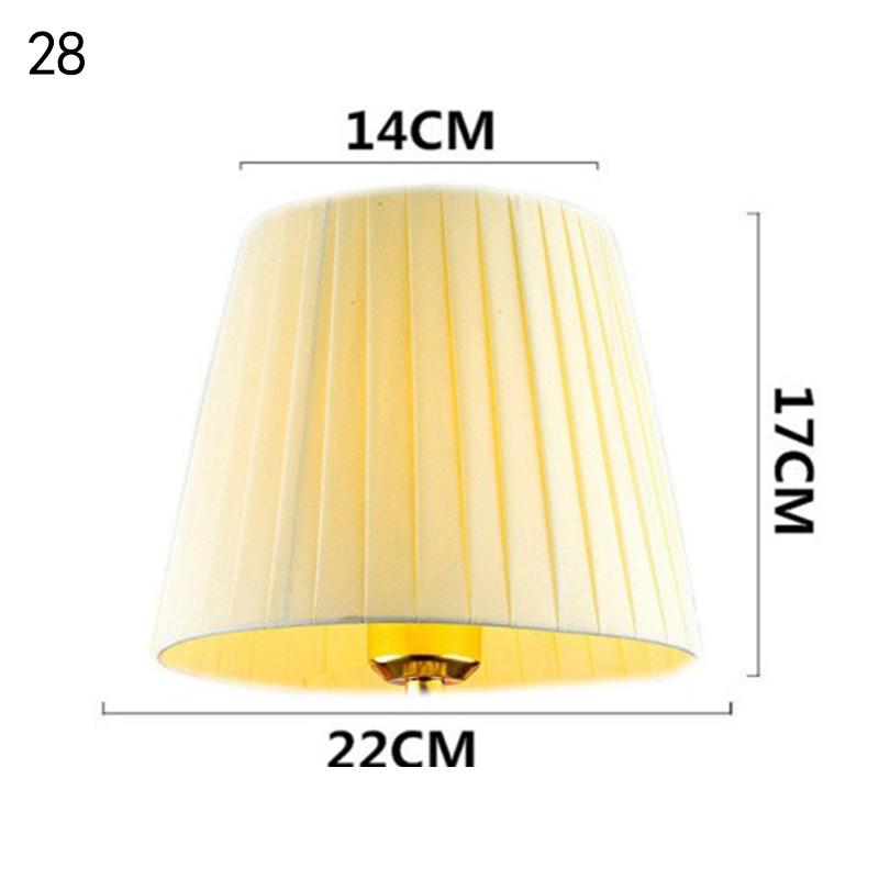 European Retro Style Table Lampshades PVC Sheepskin Fabric Floor Lamp Shade Bedroom Bedside Home Decor Wall Lamp Shell Cover