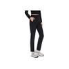 Anta Casual Simple Solid Color Straight Leg Knitted Sports Pants Women Bottoms Black 162440502-2