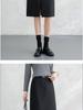 2026 Spring Women's High Waist Slimming Pencil Skirt – Versatile Mid-Length Professional Style with Slit.