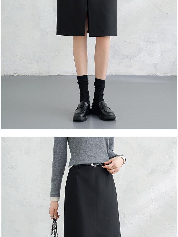 2026 Spring Women's High Waist Slimming Pencil Skirt – Versatile Mid-Length Professional Style with Slit.