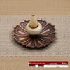 Japanese Glass Lotus Incense Holder: Dual-Use Aromatherapy & Backflow Burner