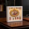 Stylish Home Decor Frame DIY Mini Museum Silhouette Box with LED Light Kit Customizable 5 Figurines And 1 Personalized Photo Display Case for Wedding