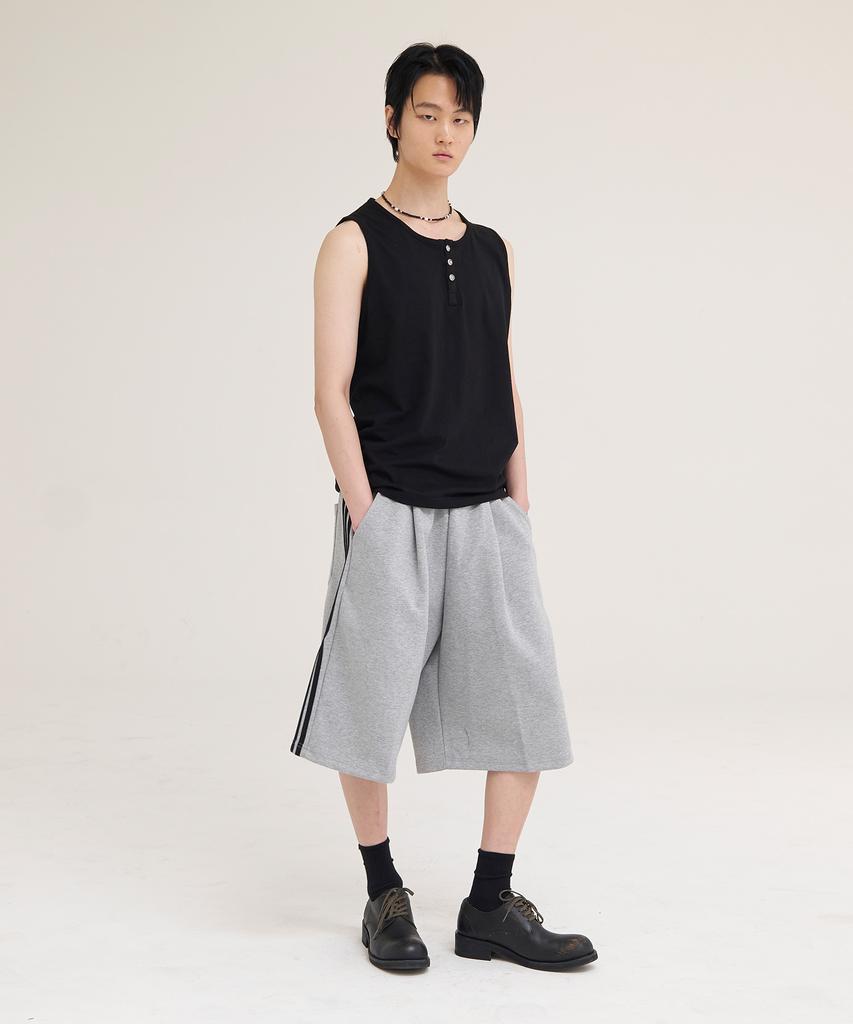 Akesi Victor'S Bermuda Sweatpants_Melange Grey