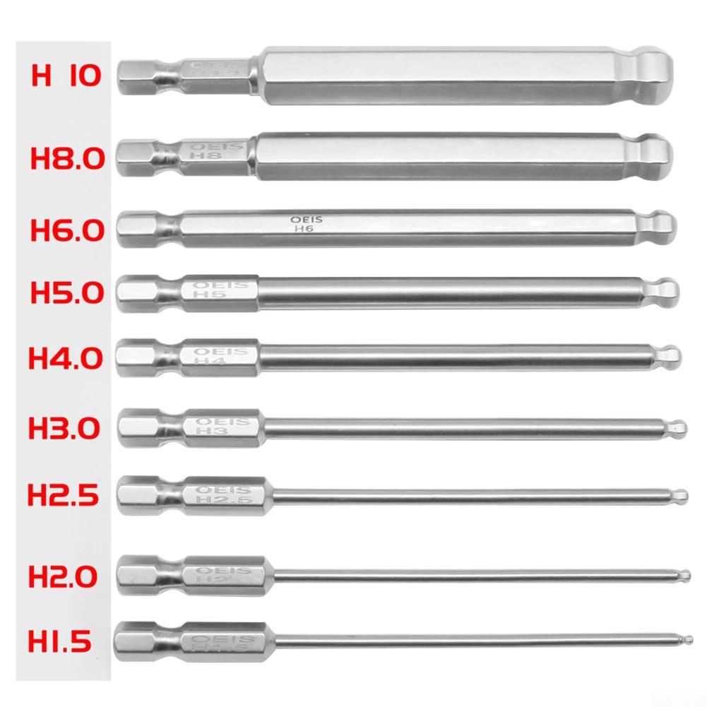 Ball End Screwdriver Bit Fine Workmanship Magnetic Metric Alloy Steel