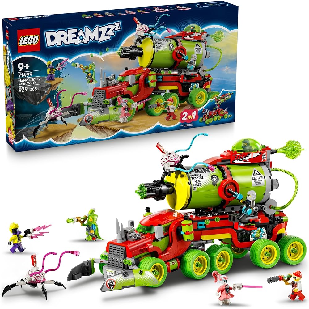 LEGO Dreams Грузовик Матео с баллончиком краски Игрушка для детей 9-11 лет Автомобиль Строительные блоки