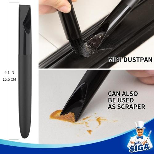 MR.SIGA Crevice Cleaner Brush Set, Detail Cleaning Brush Set, Grout Brush Set for Sinks, Drains, Tiles, and Edges, Crevice Brush Set (4 Brushes)