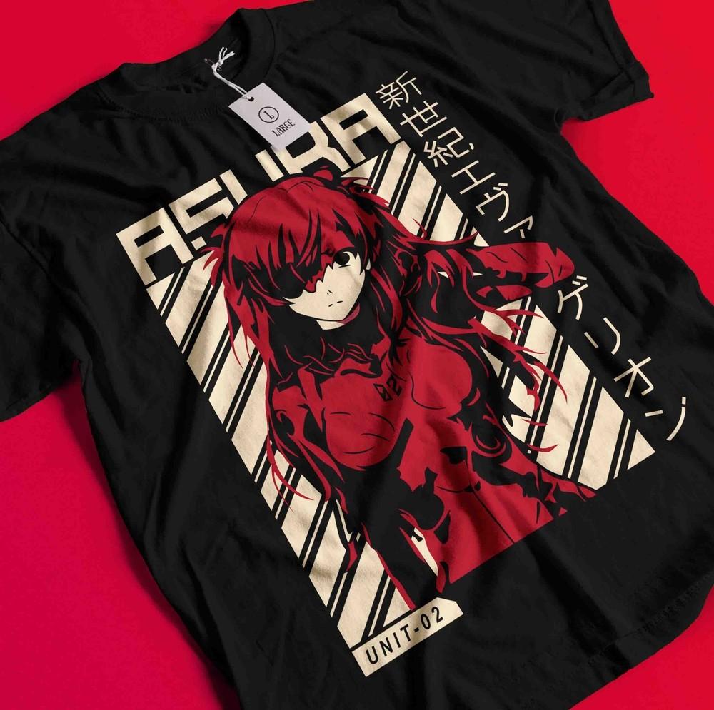 Neon Genesis Evangelion T-Shirt Eva Shirt Asuka Tshirt Ayanami Tee Mari Misato BB979