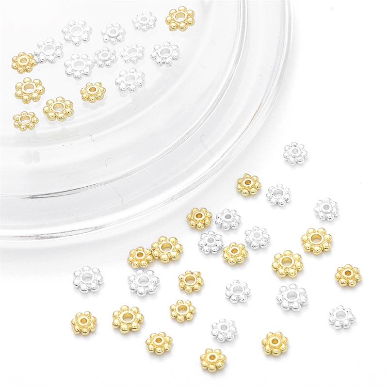 14K Gold-Filled Schneeflocken-Blumenkelch-Abstandshalterperlen für DIY-Schmuck- und Armbandherstellung