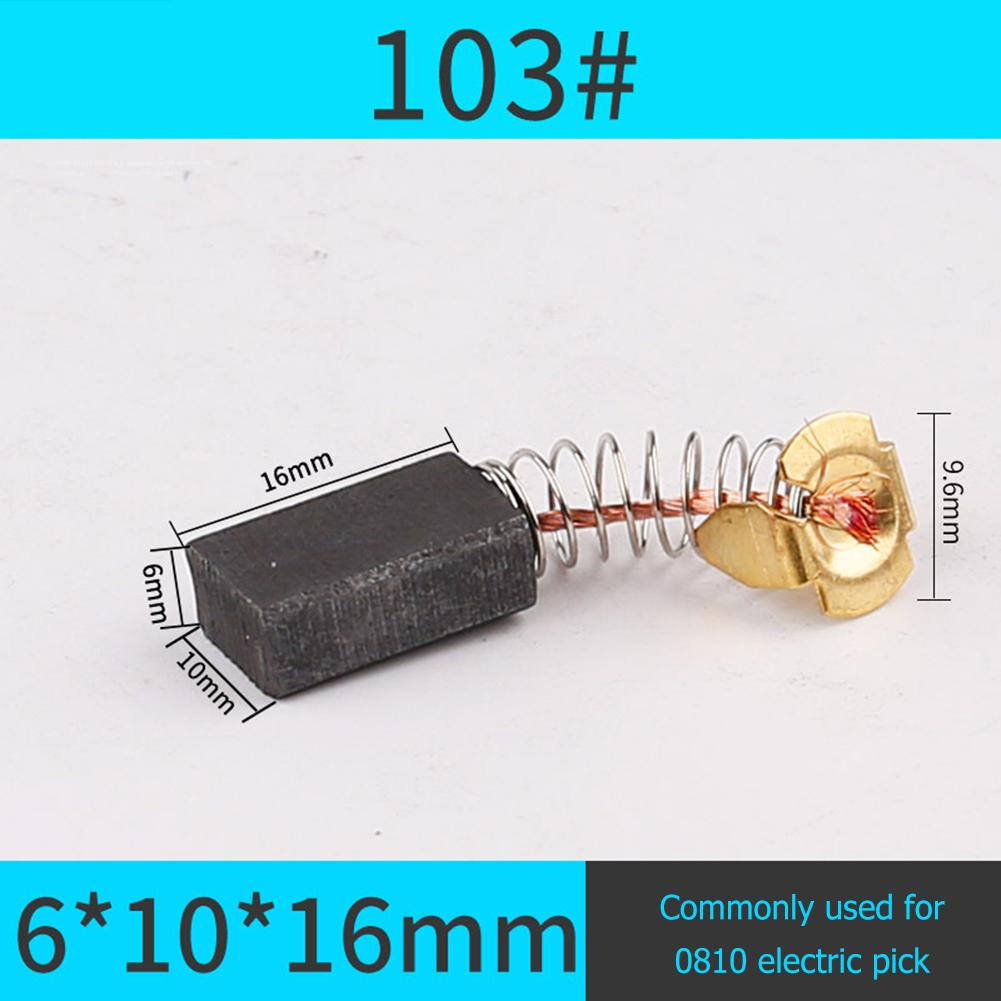 10pcs Motor Carbon Brush Set Replacement Parts Carbon Brush Electric Hammer Cutting Polishing Machine Power Tool Electric Tools