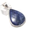 Sodalite Gemstone 925 Sterling Silver Jewelry Pendant 2.01"