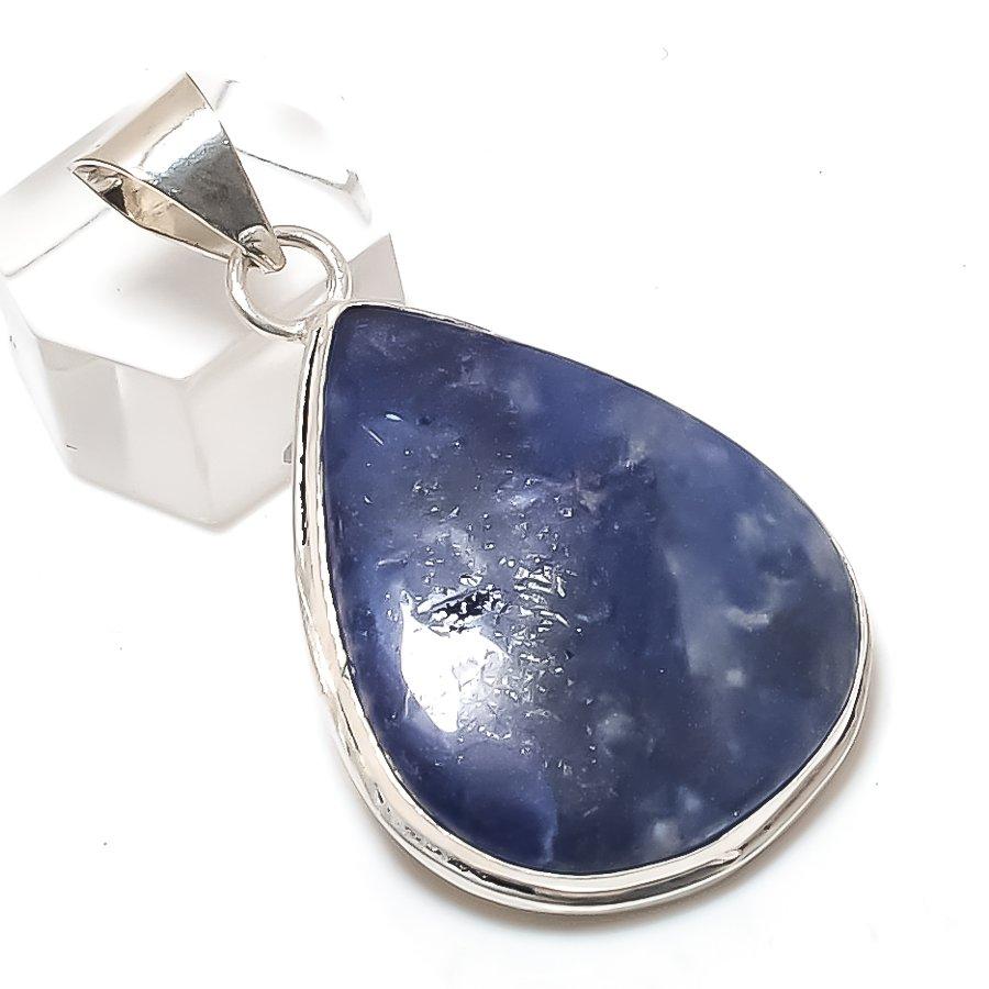 

Ювелирная подвеска из стерлингового серебра 925 пробы с содалитом 2,01 дюйма