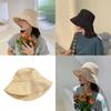 Trendy Beige Fisherman Hat For Women Korean Style Casual Sun Hat Breathable For All Seasons