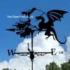 Weather Vane Ornament: Outdoor Wrought Iron Spray-Painted Roof Decoration Metal Craft