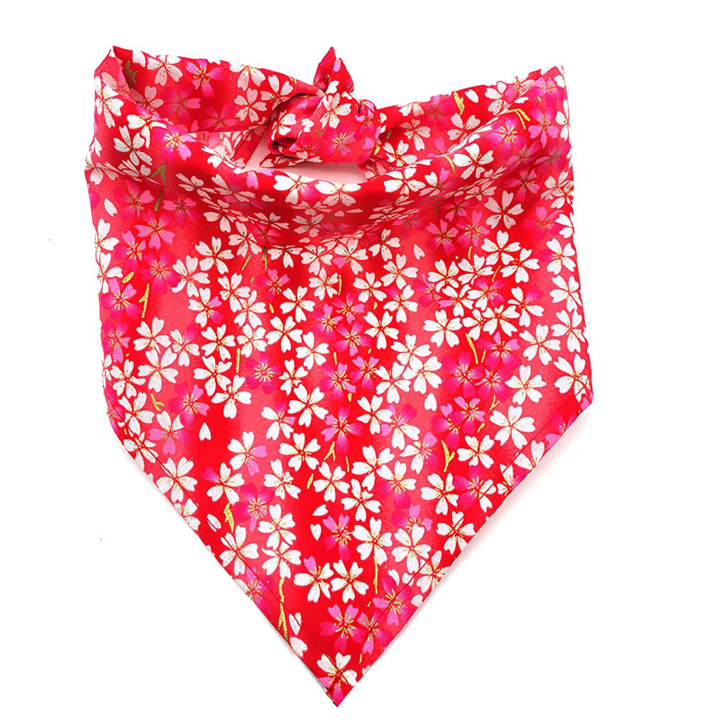Pet Triangular Saliva Slobber Scarf Single Layer Cloth Washable Neck Towel Decorative Bib Fashion Accessory for Home