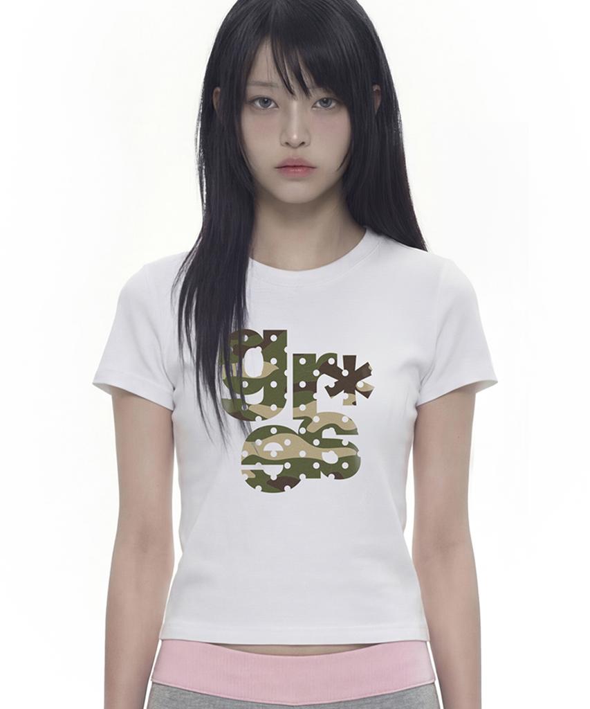 GRAVER [Unisex]Grae-S Camo Short Sleeve T-Shirt_3 Color