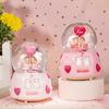 Heart To Heart Snow Crystal Ball Light Music Box Night Light Aaa Electric Battery