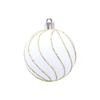 6cm Christmas Balls Set Flocking Xmas Tree Pendants Christmas Spheres Pendant  Party Favors